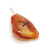 Pulēta dzintara kulons amulets ar Jumi
