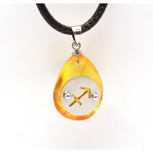 zintara Kulons Amulets ar Zīmi "Strēlnieks"