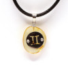 Dzintara Kulons Amulets ar Zīmi "Dvīņi"