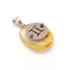Dzintara Kulons Amulets ar Zīmi "Dvīņi"