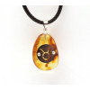Dzintara Kulons Amulets ar Zīmi "Vērsis"