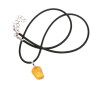 Dzintara kulons amulets olas dzeltenuma krāsā 13