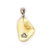 Baltijas dzintara kulons amulets medus krāsā ar zodiaka zīmi Sudrabs 925