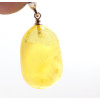 Baltijas dzintara kulons amulets dzeltenā krāsā 45